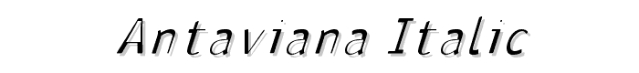 Antaviana Italic font